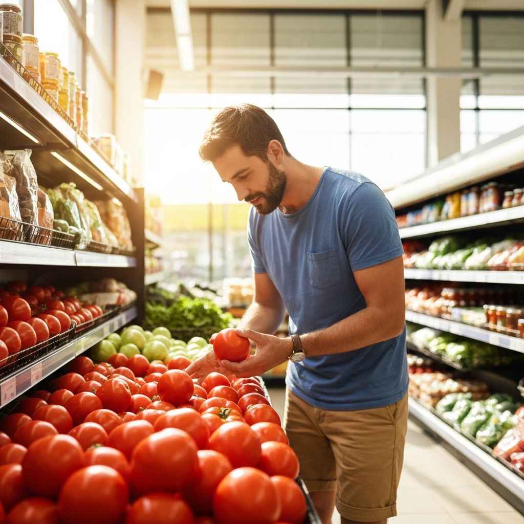 Einkaufssituation im Supermarkt